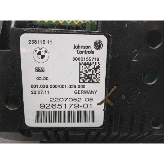 Recambio de cuadro instrumentos para bmw serie 5 lim. (f10) 520d xdrive referencia OEM IAM 1699334 926517901 