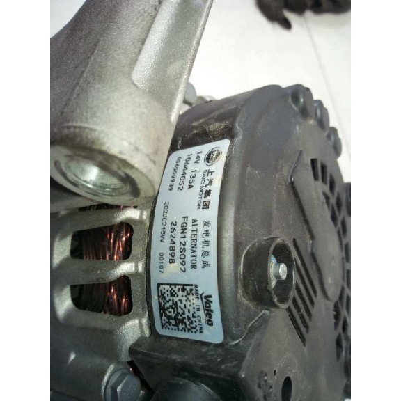 Recambio de alternador para mg zs luxury referencia OEM IAM FGN12S09 10644052 10.980KM 654559939