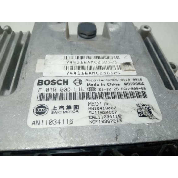 Recambio de centralita motor uce para mg zs luxury referencia OEM IAM F01R00DL1U AN11034116 BOSCH