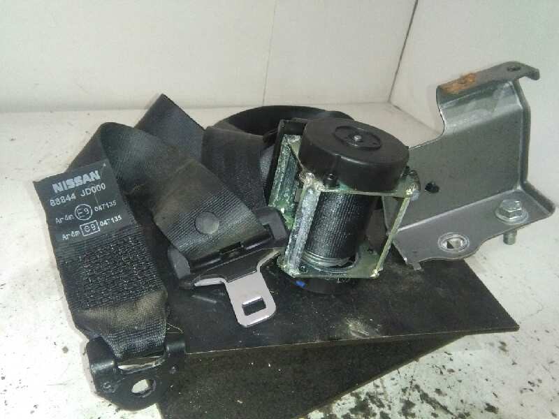 Recambio de cinturon seguridad trasero derecho para nissan qashqai (j10) acenta referencia OEM IAM 88844JD000  5P NEGRO