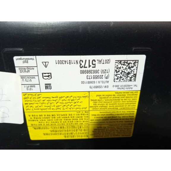 Recambio de airbag delantero derecho para opel insignia berlina cosmo referencia OEM IAM 20955173 366398980 