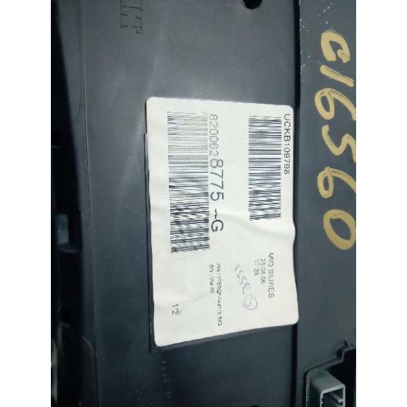Recambio de cuadro instrumentos para renault clio iii confort dynamique referencia OEM IAM 8200628775G UCKB109798 VISTEON