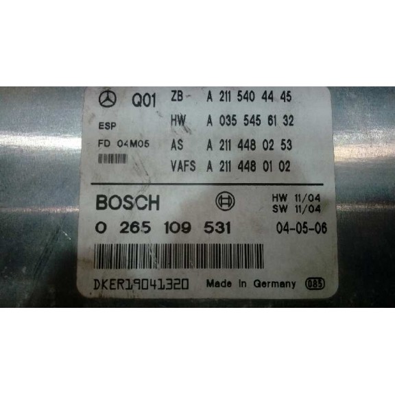 Recambio de centralita cambio automatico para mercedes-benz clase e (w211) berlina e 270 cdi (211.016) referencia OEM IAM 026510