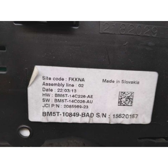 Recambio de cuadro instrumentos para ford focus lim. (cb8) trend referencia OEM IAM BM5T10849  