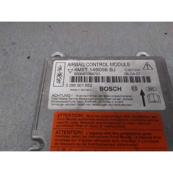 Recambio de centralita airbag para ford focus berlina (cap) 1.6 tdci cat referencia OEM IAM 4M5T14B056BJ  