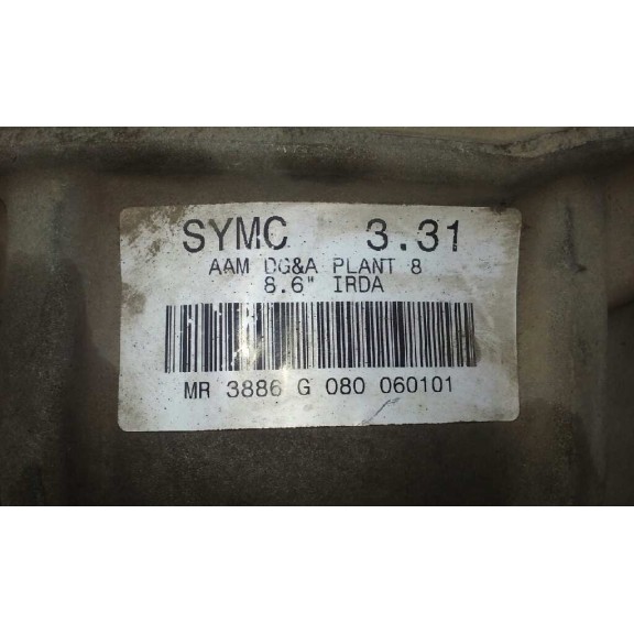 Recambio de diferencial trasero para ssangyong rexton 2.7 turbodiesel cat referencia OEM IAM   3.31