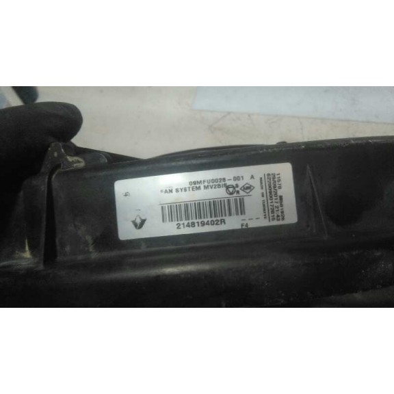 Recambio de electroventilador para renault fluence 1.5 dci diesel fap referencia OEM IAM 214819402R  