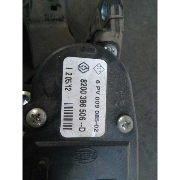 Recambio de potenciometro pedal para dacia sandero laureate music referencia OEM IAM 8200386506D  
