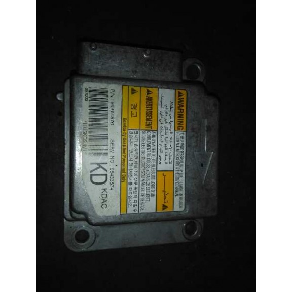 Recambio de centralita airbag para chevrolet matiz s referencia OEM IAM 96484976  