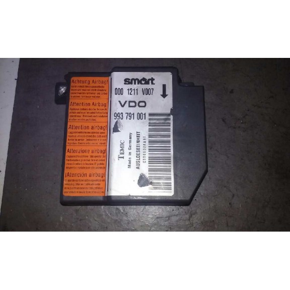Recambio de centralita airbag para smart coupe 0.6 turbo cat referencia OEM IAM 0001211V007  AIRBAG SALTADOS , NO TIENE DEVOLUCI