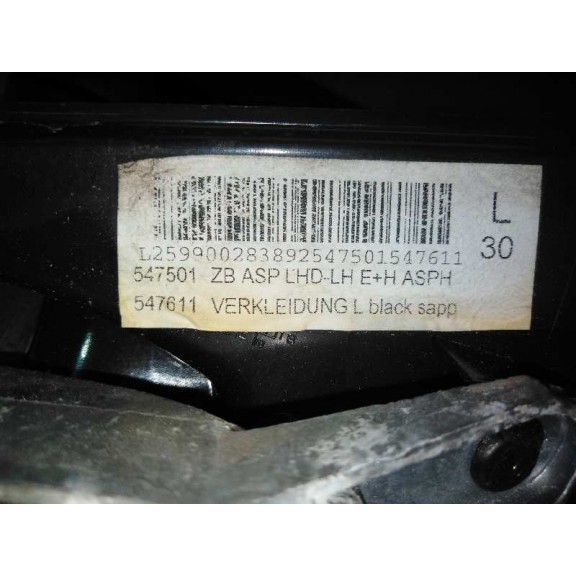 Recambio de retrovisor izquierdo para opel insignia berlina cosmo referencia OEM IAM  NEGRO ELECTRICO 5 PIN