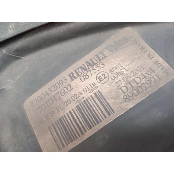 Recambio de faro derecho para renault scenic rx4 (ja0) 1.9 dci referencia OEM IAM 7700432093 7701047602 89002991