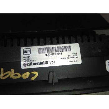 Recambio de mando climatizador para seat ibiza sc (6j1) stylance / style referencia OEM IAM 6J0820043  