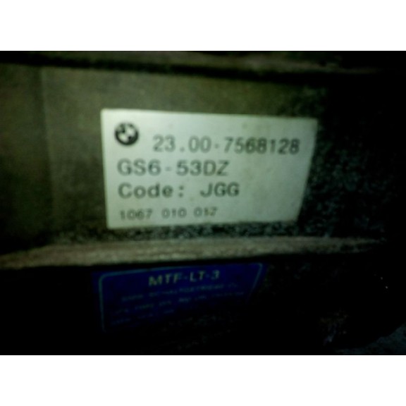 Recambio de caja cambios para bmw serie 1 coupe (e82) 2.0 turbodiesel cat referencia OEM IAM JGG MANUAL 6V 209.268KM