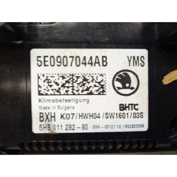 Recambio de mando climatizador para skoda octavia lim. (5e3) ambition referencia OEM IAM 5E0907044AB 5E0907044Q 5E0907044K