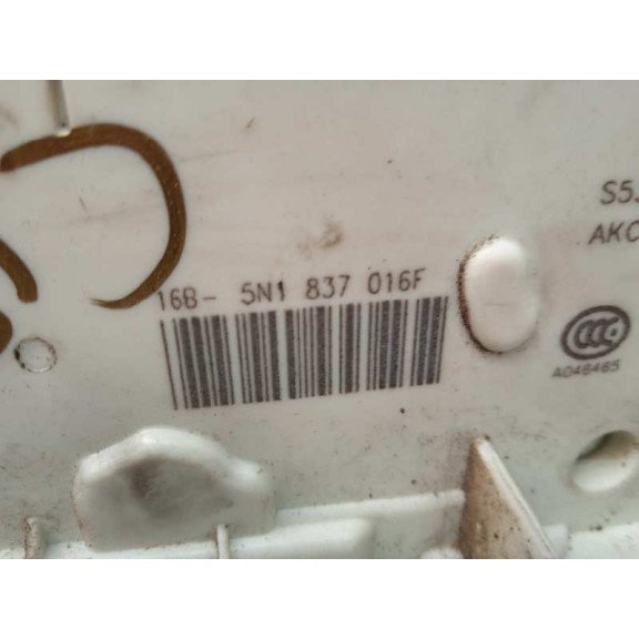 Recambio de cerradura puerta delantera derecha para seat ibiza (6j5) referencia OEM IAM 5N1837016F  6 PINS