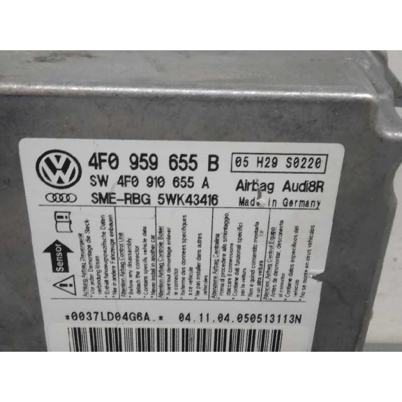 Recambio de kit airbag para audi a6 berlina (4f2) 3.0 tdi quattro (165kw) referencia OEM IAM 4F0857067A  