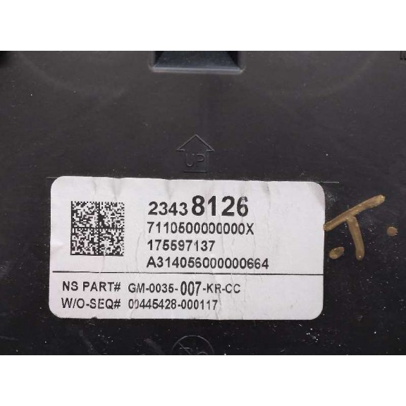 Recambio de cuadro instrumentos para opel insignia berlina expression referencia OEM IAM 23438126  