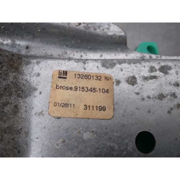 Recambio de elevalunas trasero derecho para opel astra j lim. cosmo referencia OEM IAM 13260132 MANUAL 