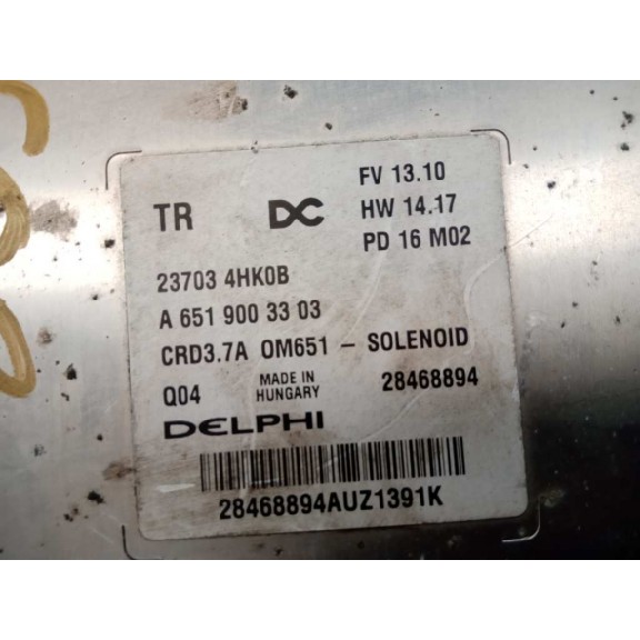 Recambio de centralita motor uce para infiniti q50 2.2 diesel cat referencia OEM IAM 237034HK0B A6519003303 