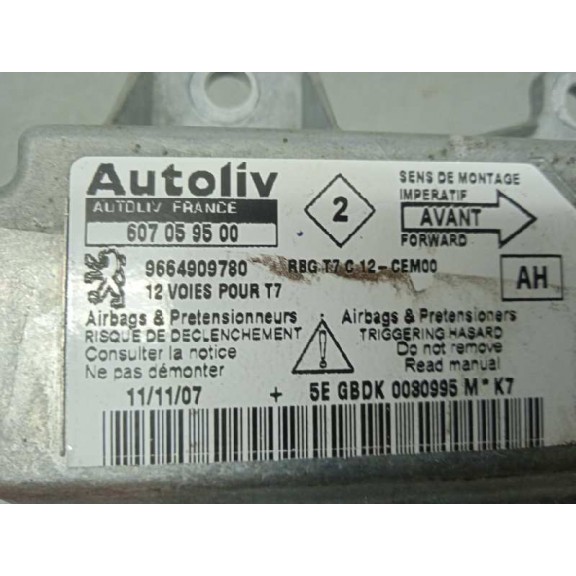 Recambio de kit airbag para peugeot 308 confort referencia OEM IAM 9664909780 96810154ZD 9681466680