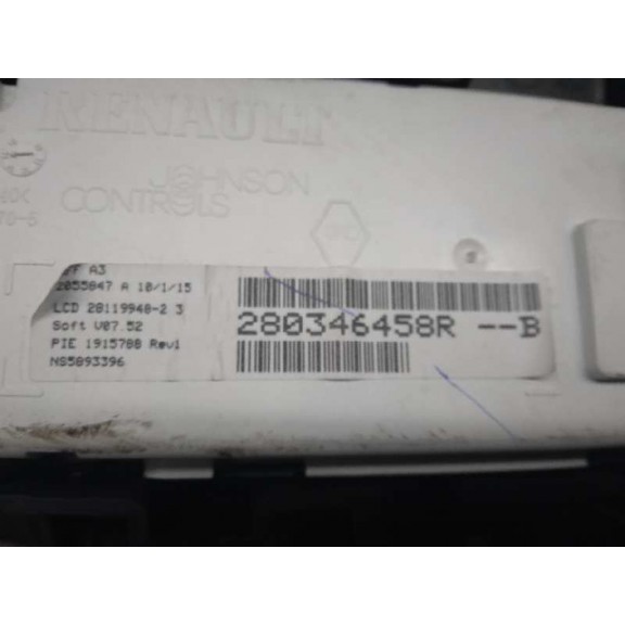 Recambio de display para renault megane iii berlina 5 p 1.2 16v referencia OEM IAM 280346458R  