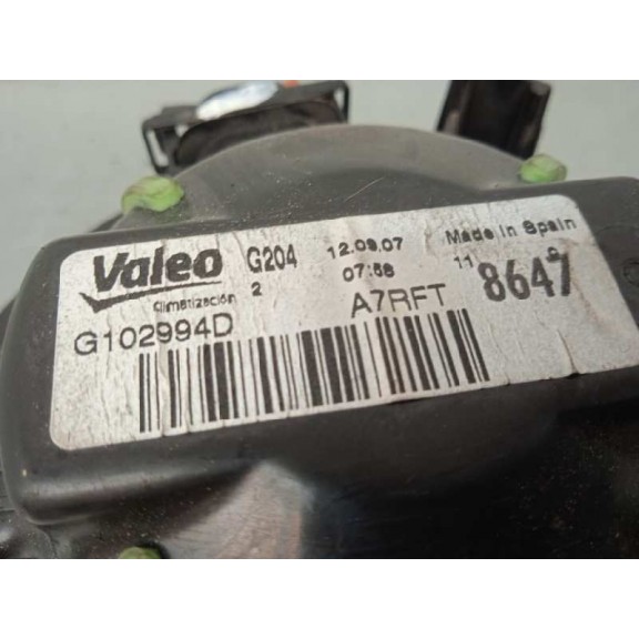 Recambio de motor calefaccion para peugeot 207 sport referencia OEM IAM G102994D A7RFT 2 PINS