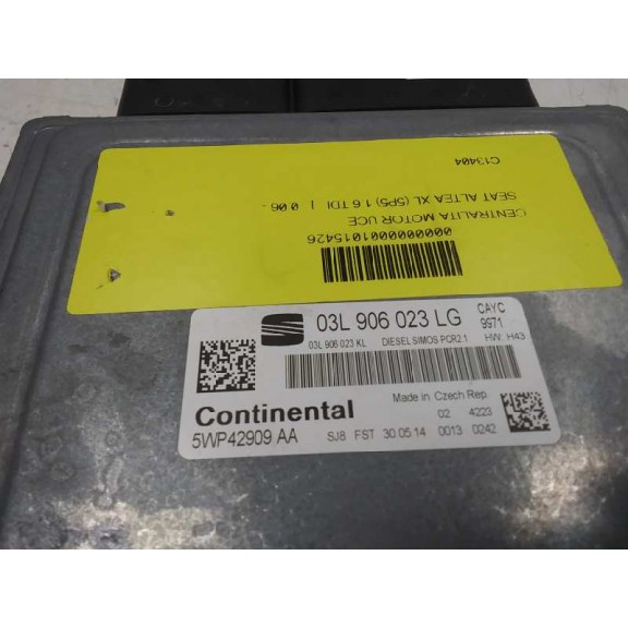 Recambio de centralita motor uce para seat altea xl (5p5) 1.6 tdi referencia OEM IAM 03L906023LG  