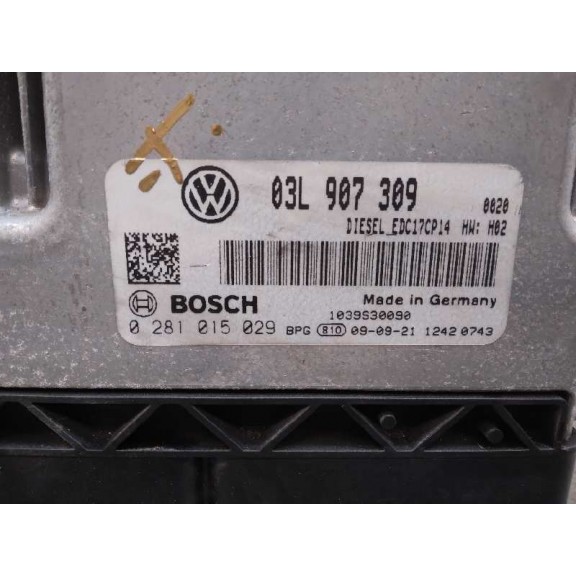 Recambio de centralita motor uce para volkswagen passat berlina (3c2) advance plus referencia OEM IAM 03L907309 0281015029 