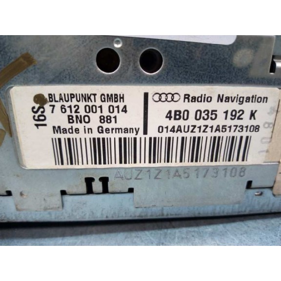 Recambio de sistema navegacion gps para audi allroad quattro (4b5) 2.5 tdi (132kw) referencia OEM IAM 4B0035192K  