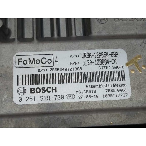 Recambio de centralita motor uce para ford mustang gt referencia OEM IAM 0261S19730 JL3A12B684CA 5.800KM REALES