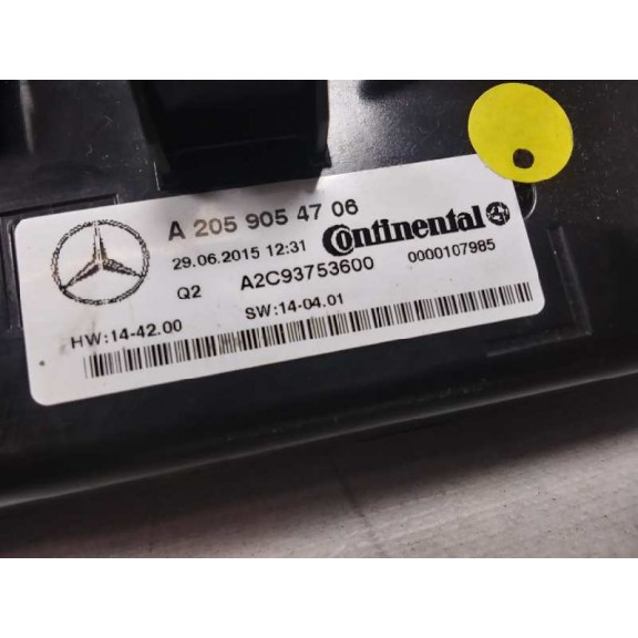Recambio de mando climatizador para mercedes-benz clase c w205 c200 bluetec referencia OEM IAM A2059054706  