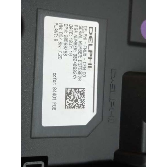 Recambio de sistema audio / radio cd para citroën c4 picasso feel referencia OEM IAM 9825029380  