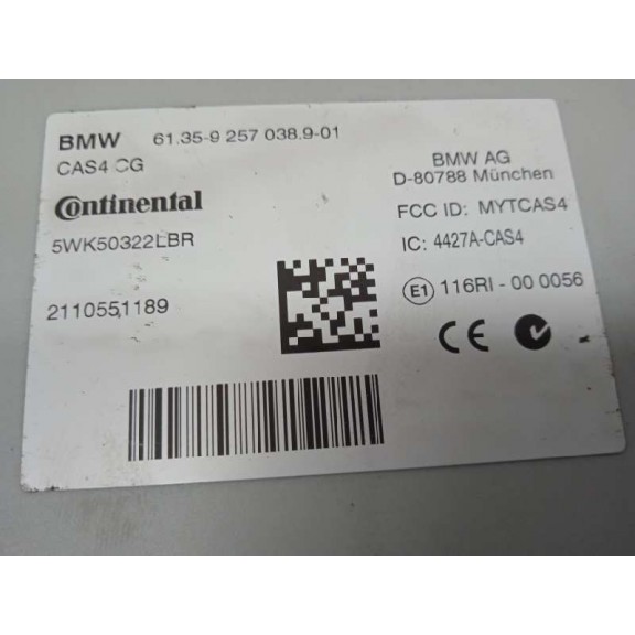 Recambio de modulo electronico para bmw serie 5 gran turismo (f07) 530d referencia OEM IAM 61359257038  