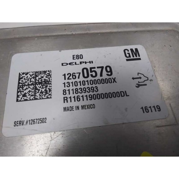 Recambio de centralita motor uce para opel astra k lim. 5türig dynamic referencia OEM IAM 12670579  