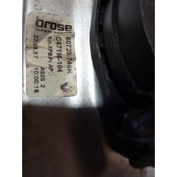 Recambio de elevalunas delantero derecho para renault megane iv grandtour 1.5 dci diesel fap energy referencia OEM IAM 807206746