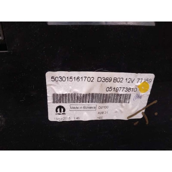 Recambio de cuadro instrumentos para fiat doblo cargo basis kasten referencia OEM IAM 0519773810  