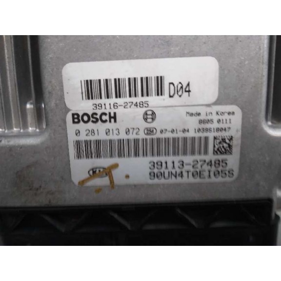 Recambio de centralita motor uce para kia carens (un) 2.0 crdi referencia OEM IAM 3911327485 0281013072 