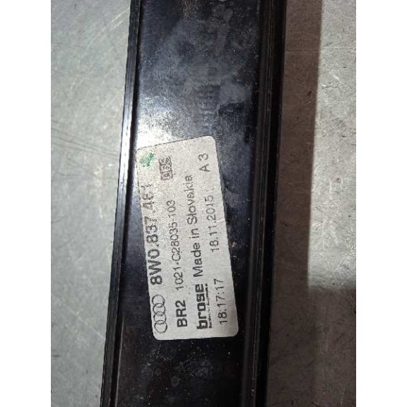 Recambio de elevalunas delantero izquierdo para audi a4 berlina (8w2) advanced edition referencia OEM IAM  SOLO MECANISMO CONFOR