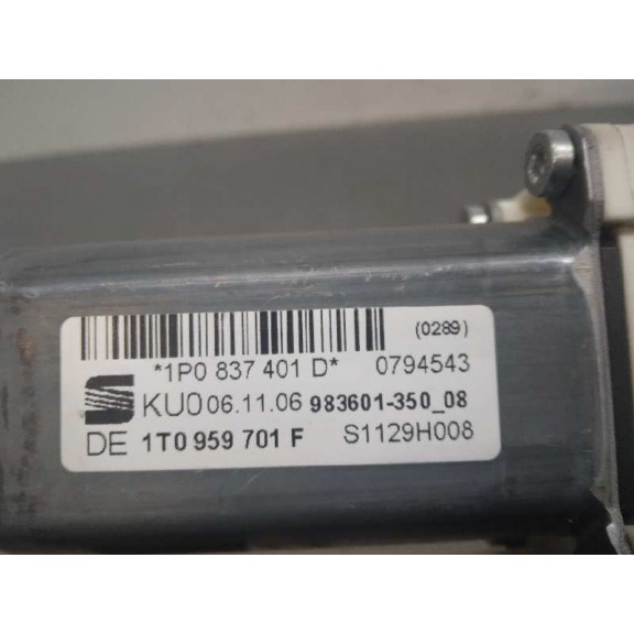 Recambio de motor elevalunas delantero izquierdo para seat leon (1p1) comfort limited referencia OEM IAM 1K0959793L  