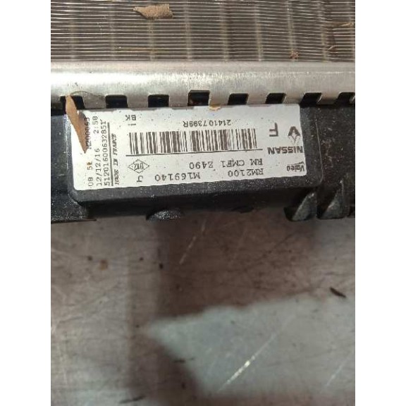Recambio de radiador agua para renault kadjar business referencia OEM IAM 214107399R 49 X 54 
