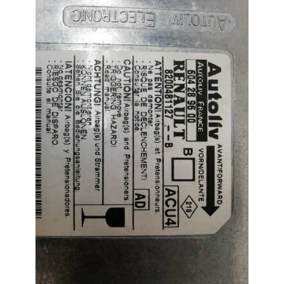 Recambio de centralita airbag para renault megane ii familiar 1.5 dci diesel referencia OEM IAM 8200481127 604289600 
