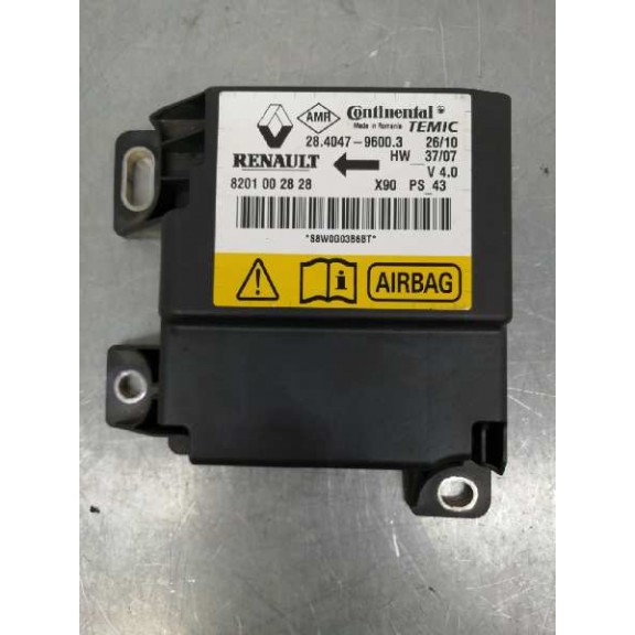 Recambio de centralita airbag para dacia logan express 1.5 dci diesel cat referencia OEM IAM 8201002828 28404796003 