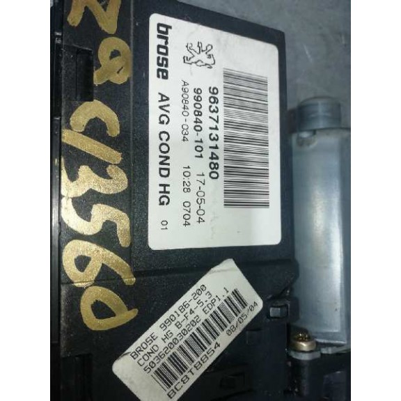 Recambio de elevalunas delantero izquierdo para peugeot 307 (s1) xsi referencia OEM IAM 9637139480 9221K1 3P