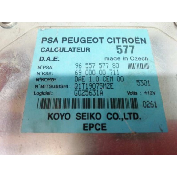Recambio de centralita direccion para citroën c3 1.4 sx plus referencia OEM IAM 9655757780  