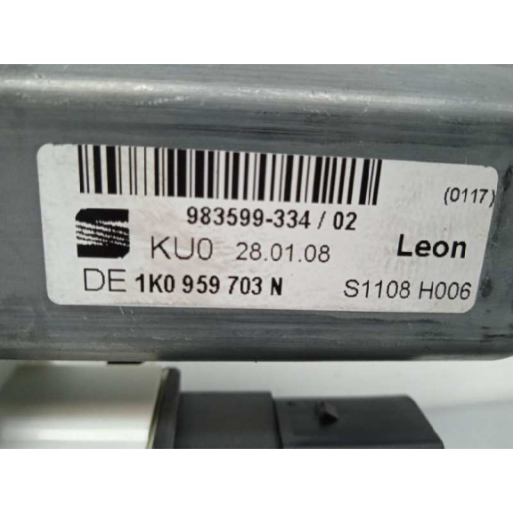Recambio de motor elevalunas trasero izquierdo para seat leon (1p1) 1.9 tdi referencia OEM IAM 1K0959703N  