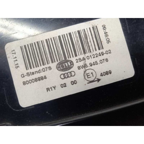 Recambio de piloto trasero derecho interior para audi a4 berlina (8w2) advanced edition referencia OEM IAM  NO LED 