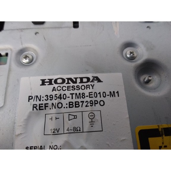 Recambio de sistema navegacion gps para honda insight (ze2) comfort referencia OEM IAM 39540TM8E010M1  