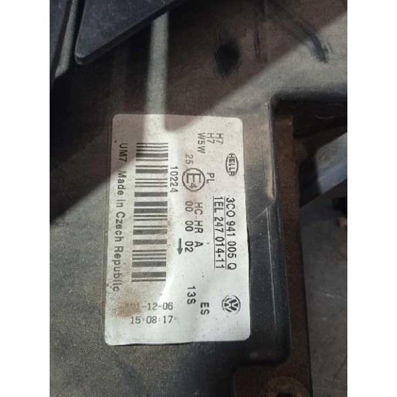 Recambio de faro izquierdo para volkswagen passat variant (3c5) advance referencia OEM IAM 3C0941005Q BIFARO 