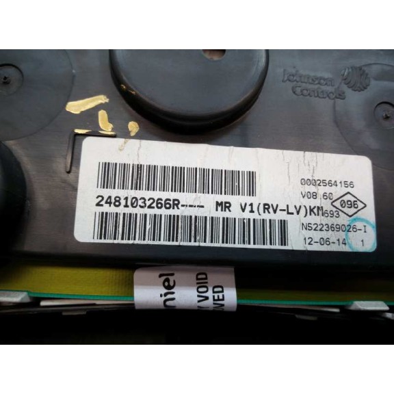 Recambio de cuadro instrumentos para dacia dokker express ambiance referencia OEM IAM 248103266R  